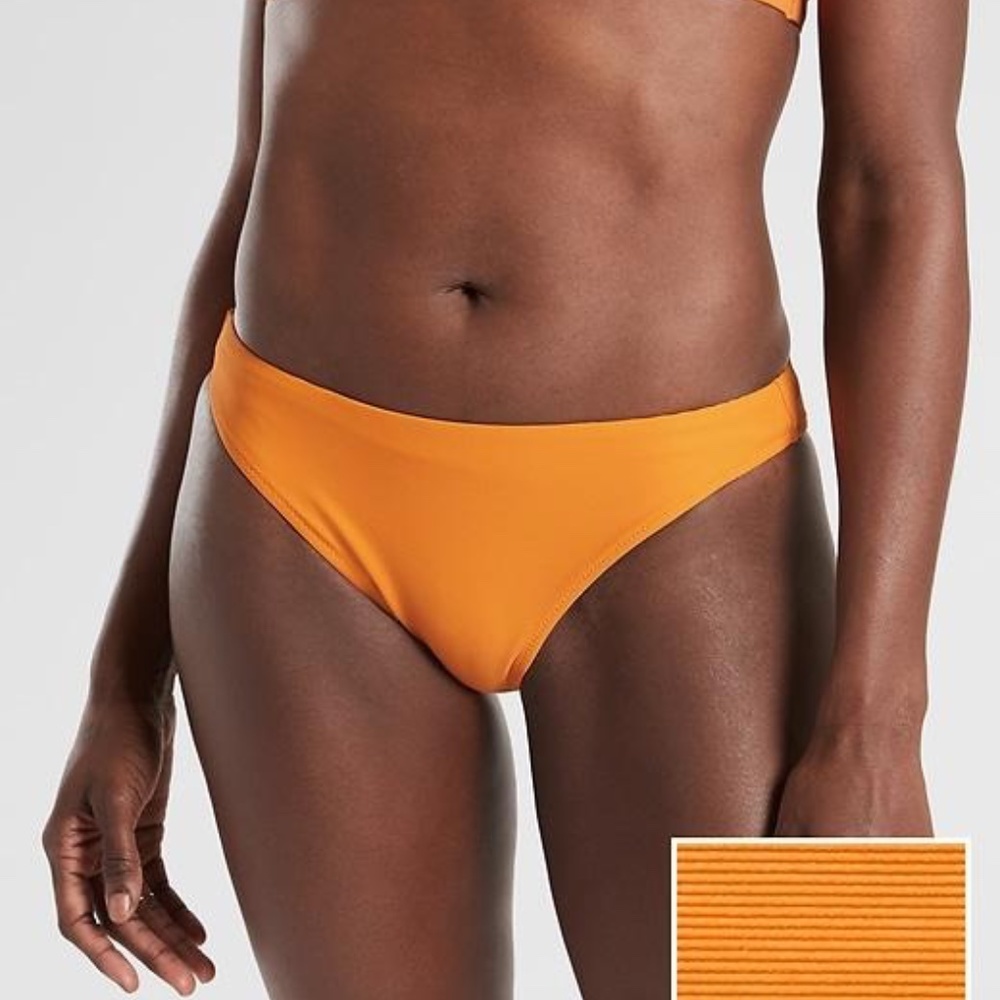 [Athleta] Cloudbreak Rib Mid Rise Swim Bottom - Picture 2 of 8